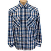 Bisley Mens Western BS70285 Blue Plaid Shirt