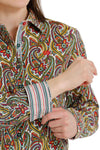Cinch Ladies Olive Paisley Shirt