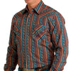 Cinch Mens Striped MTW1301069 Modern Fit Shirt