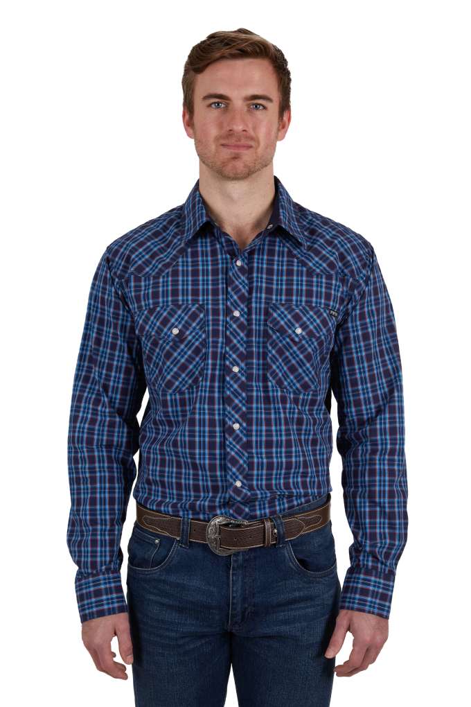 Pure Western Mens Rowan Check Shirt