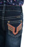 Pure Western Girls Aztec Boot Cut Jeans