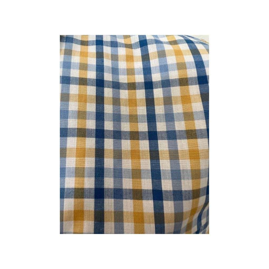 Bisley Mens Poly/Cotton BS702032 Blue/white/Orange CheckShirt