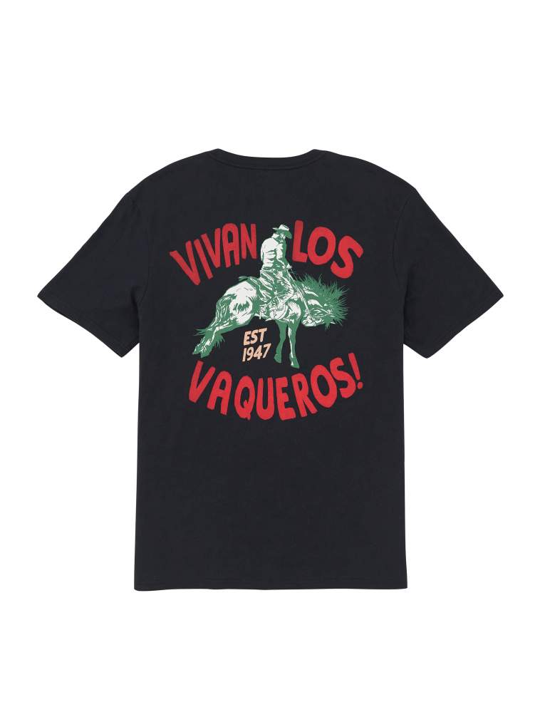 Wrangler Mens Los Vacqueros Jet Black Tee