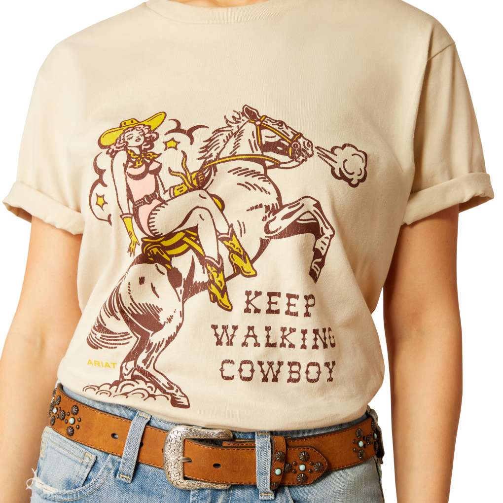 Ariat Ladies Keep Walkin Cowboy Tee