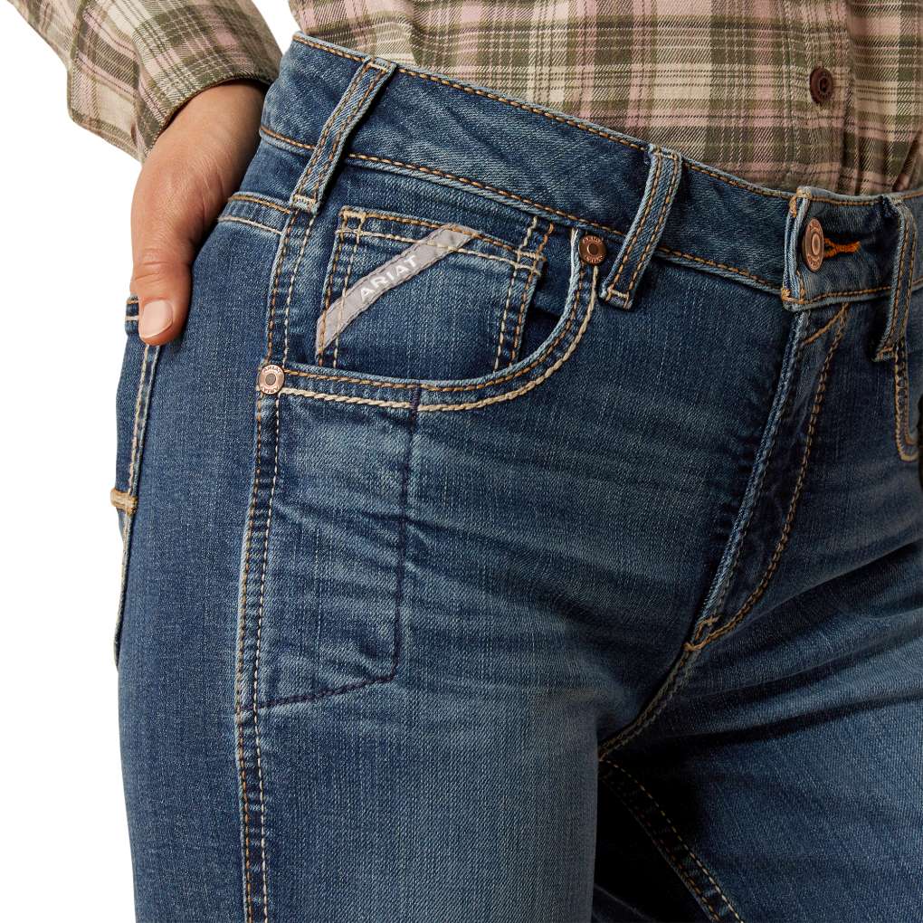 Ariat Ladies Rebar Riveter La Jolla Long High Rise Jeans