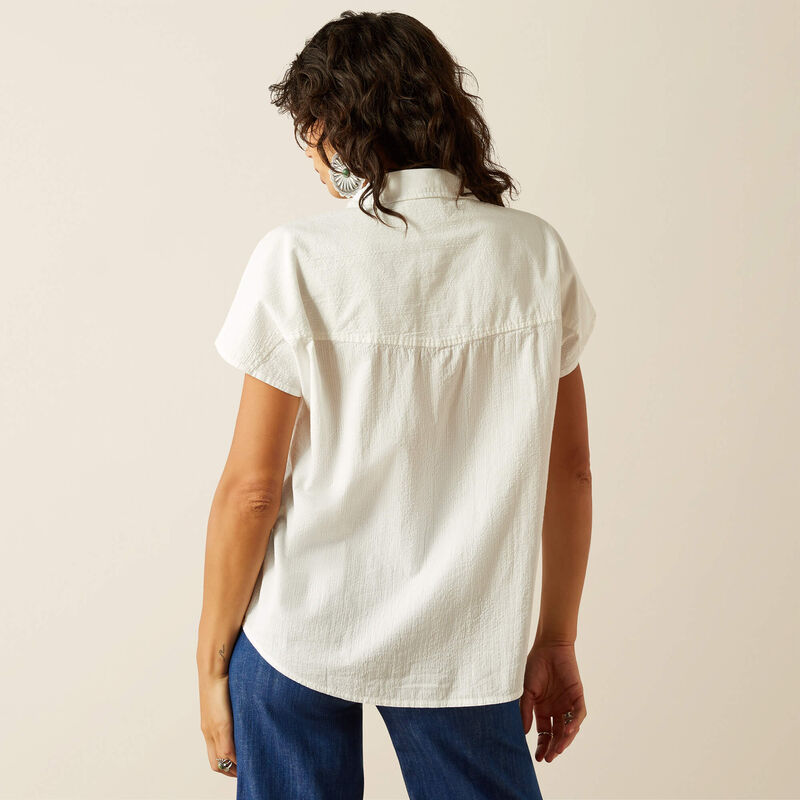 Ariat Ladies Vacation Sleeveless Shirt Cloud Dancer