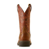 Ariat Mens Ridgeback Tan Bull Emboss/Orange Rust