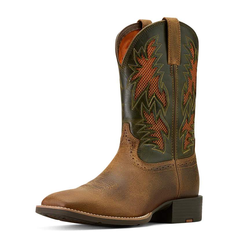 Ariat Mens Sport Cool Venttek Wst Buff Tan/Dusty Olive