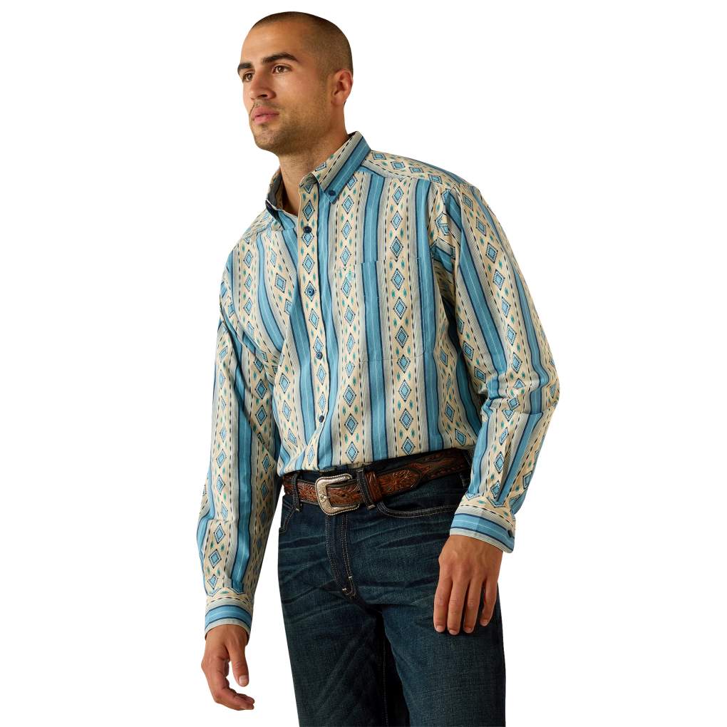 Ariat Mens Jaden Classic Shirt Summer Melon Southwest Print