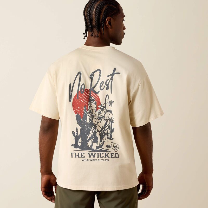 Ariat Mens The Wicked Boxy Tee Sandshell