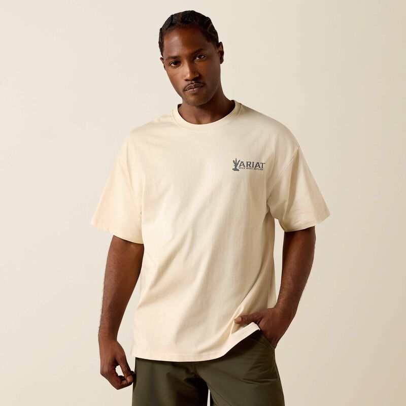 Ariat Mens The Wicked Boxy Tee Sandshell