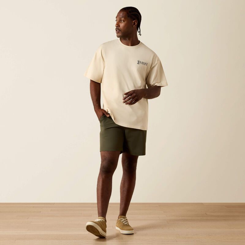 Ariat Mens The Wicked Boxy Tee Sandshell