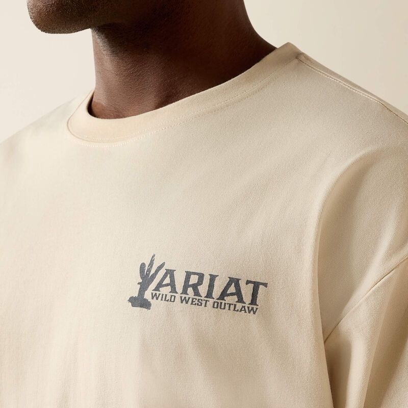 Ariat Mens The Wicked Boxy Tee Sandshell