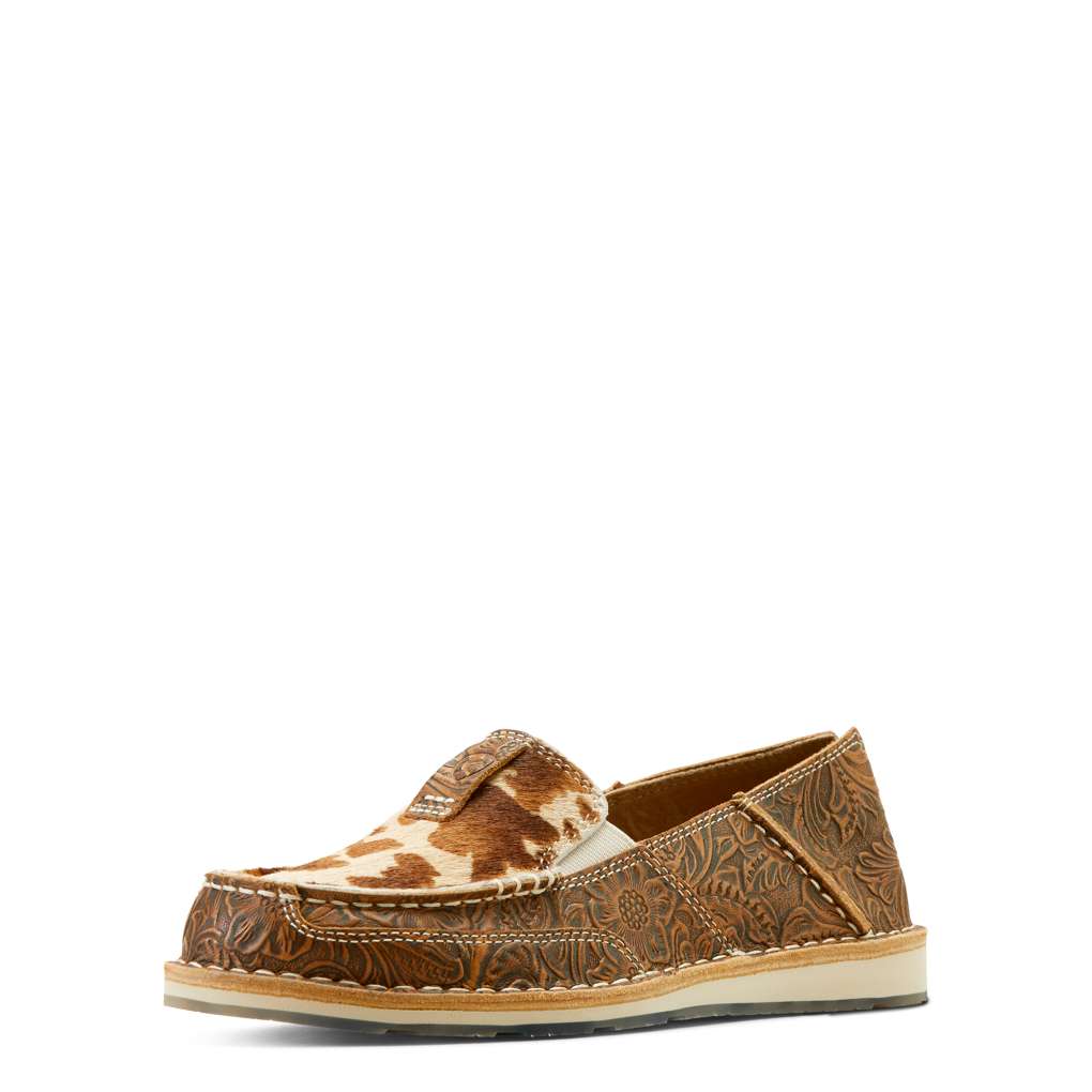 Ariat Ladies Cruiser Tan Floral Emboss/ Tan/White Brindle