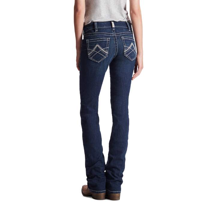 Ariat Ladies Real Straight Icon Ocean Short Jeans