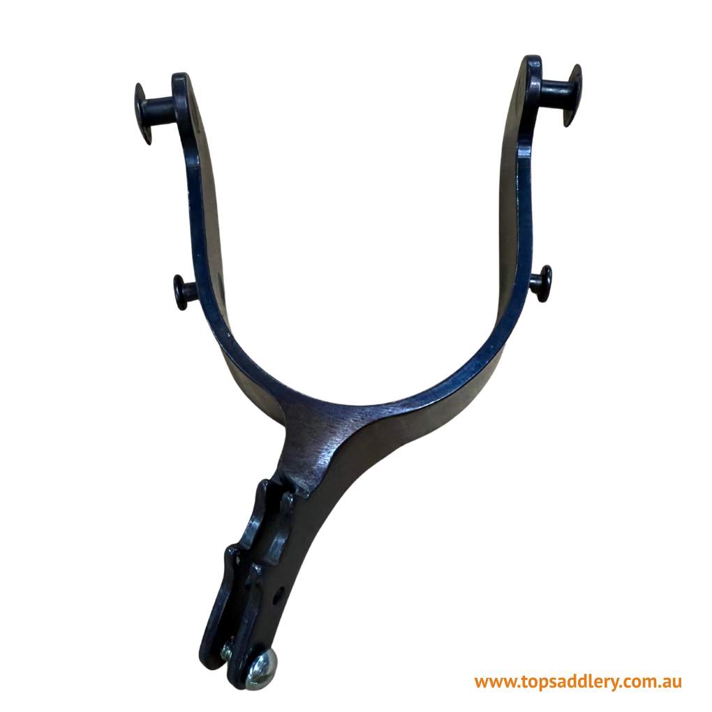 Barstow Bull Spurs 22 Deg Draggin Head 2 inch Shank Pair