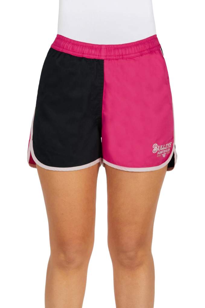 Bullzye Ladies Rachel Black/Pink Shorts