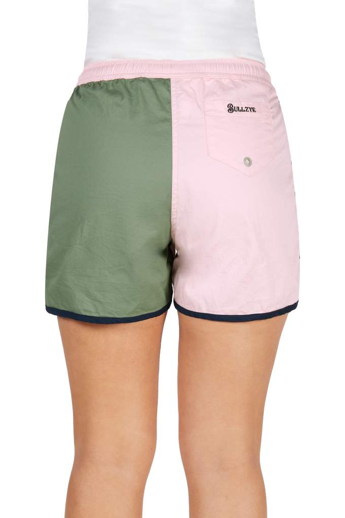 Bullzye Ladies Rachel Moss/Blush Shorts