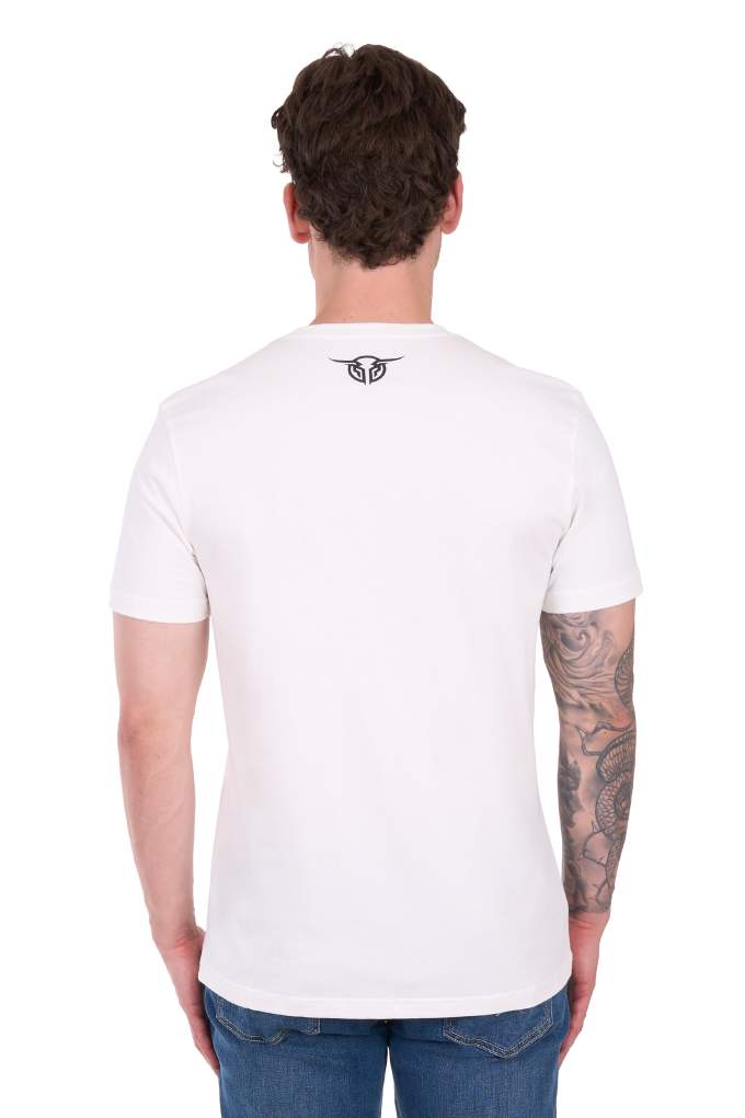 Bullzye Mens Banks Tee Off White