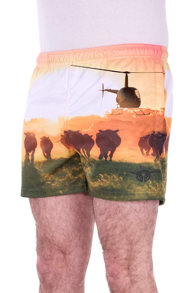 Bullzye Mens Orion Sports Shorts Muster