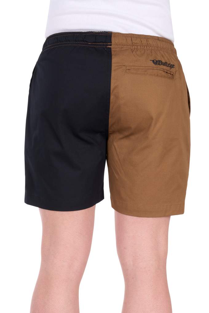 Bullzye Mens Walter Dark Tan/Black Shorts