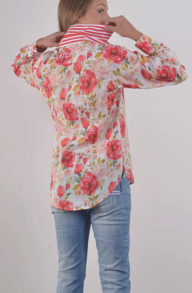 Bullrush Ladies Indy Bloom Poppy Shirt