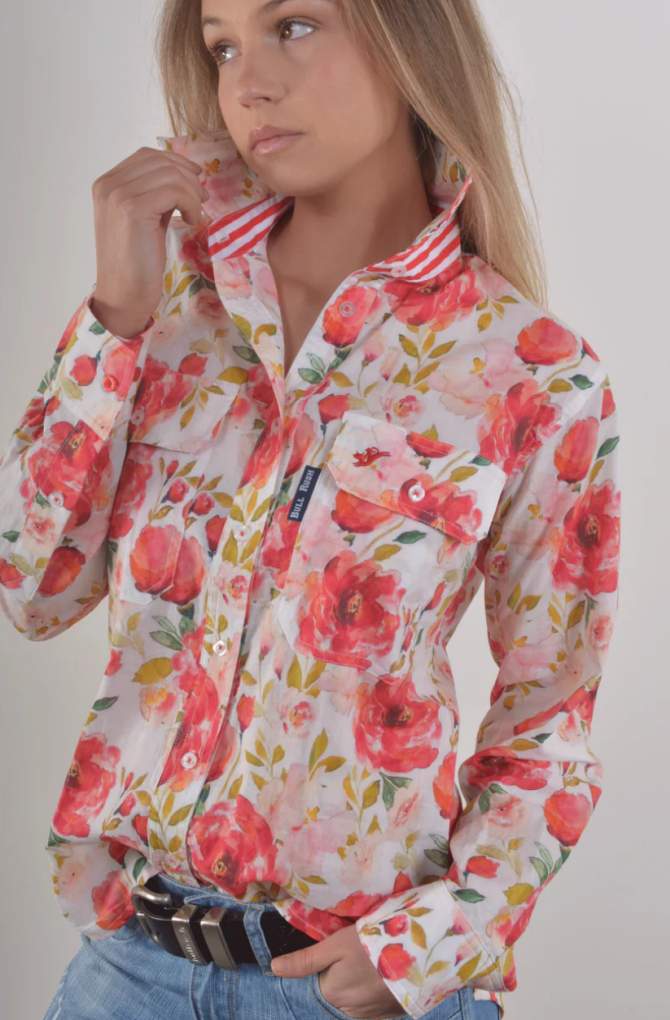 Bullrush Ladies Indy Bloom Poppy Shirt