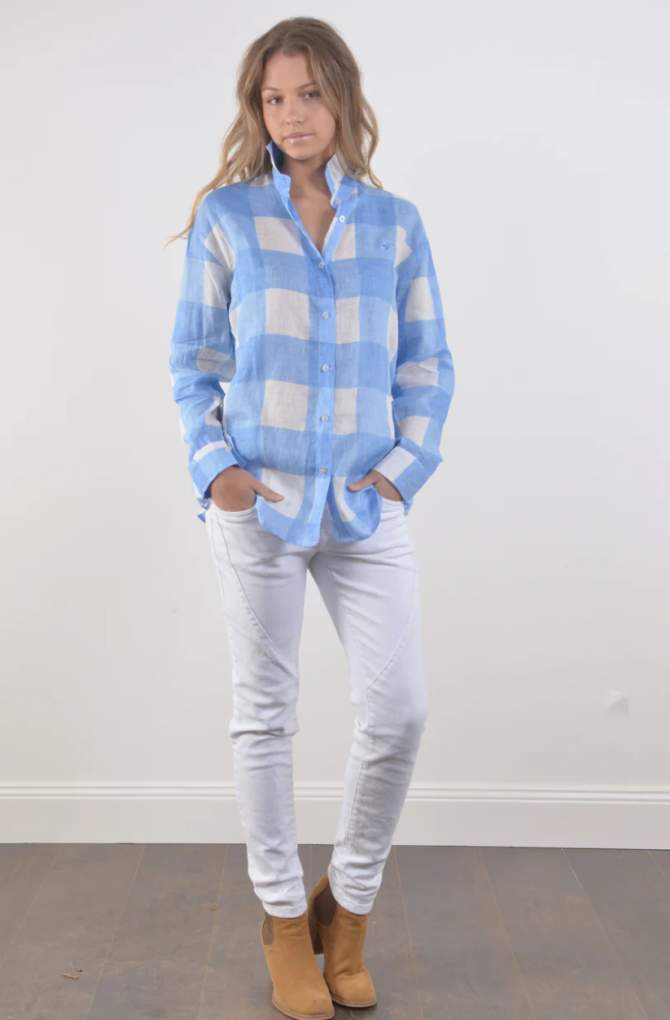 Bullrush Ladies Lightford Blue Check Shirt
