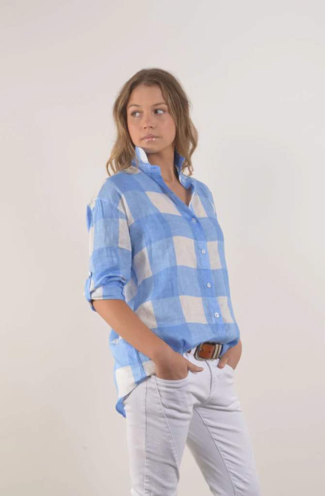 Bullrush Ladies Lightford Blue Check Shirt