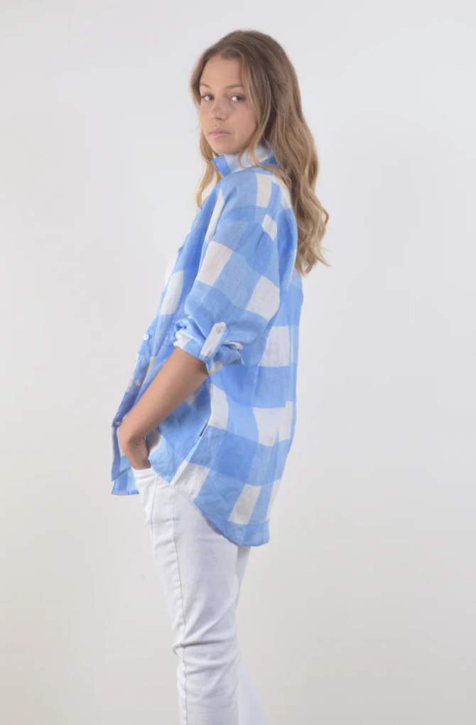 Bullrush Ladies Lightford Blue Check Shirt