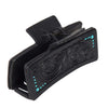 Design Edge Tooled Leather Hairclip