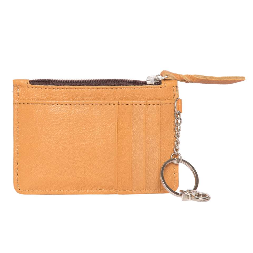 Design Edge Tooled Cowhide Key &amp; Card Case