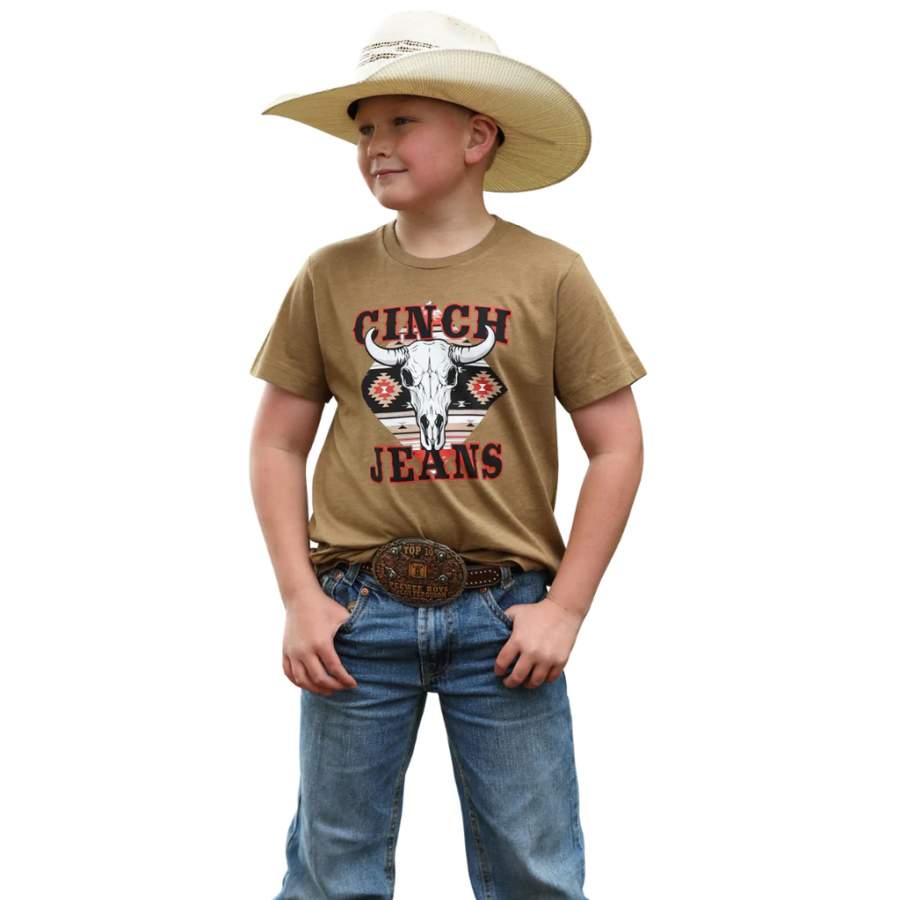 Cinch Boys Cinch Jeans Skull Tee