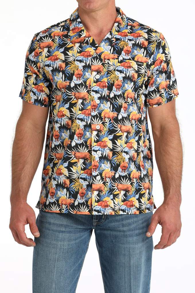 Cinch Mens Aloha Angus S/S Shirt