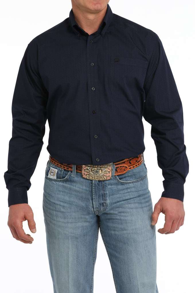 Cinch Mens Cattle Print MTW1105856 Classic Shirt