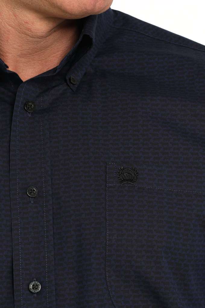Cinch Mens Cattle Print MTW1105856 Classic Shirt