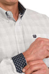 Cinch Mens Plaid Contrast MTW1105858 Classic Shirt