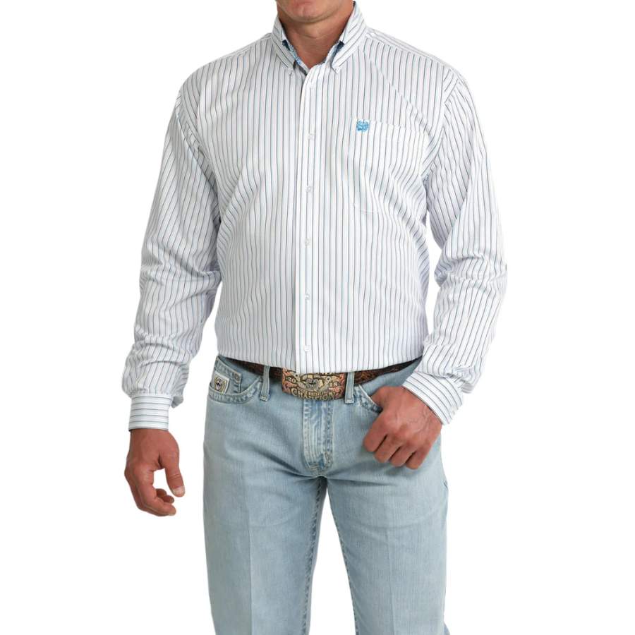 Cinch Mens Stripe MTW1106085 Shirt