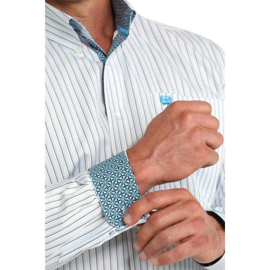 Cinch Mens Stripe MTW1106085 Shirt