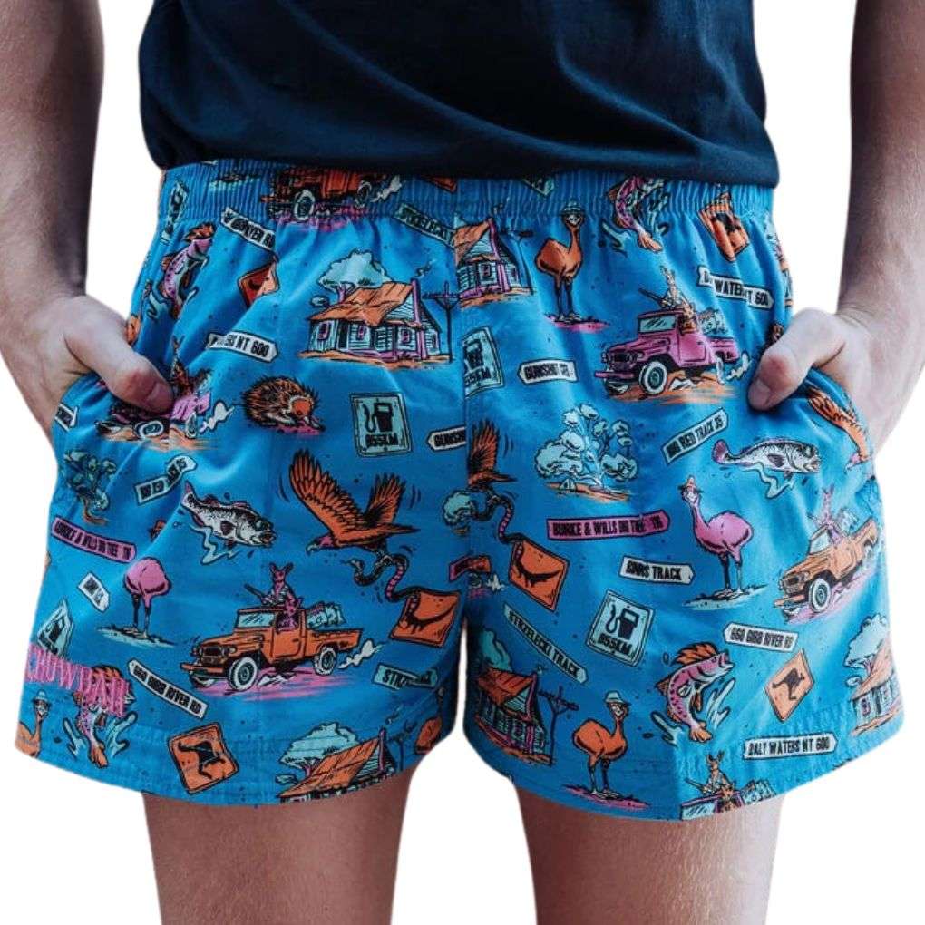 Crowbar Andy Happy Days Print Shorts