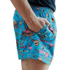 Crowbar Andy Happy Days Print Shorts