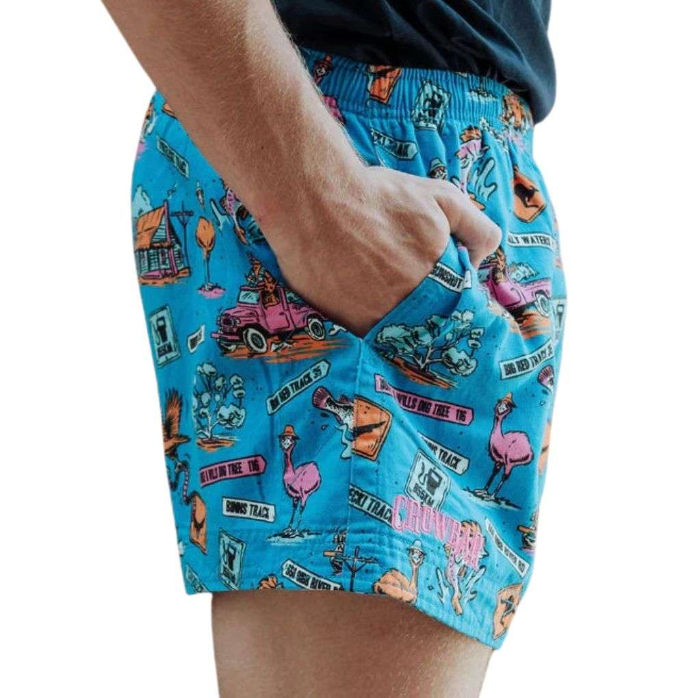 Crowbar Andy Happy Days Youth Print Shorts