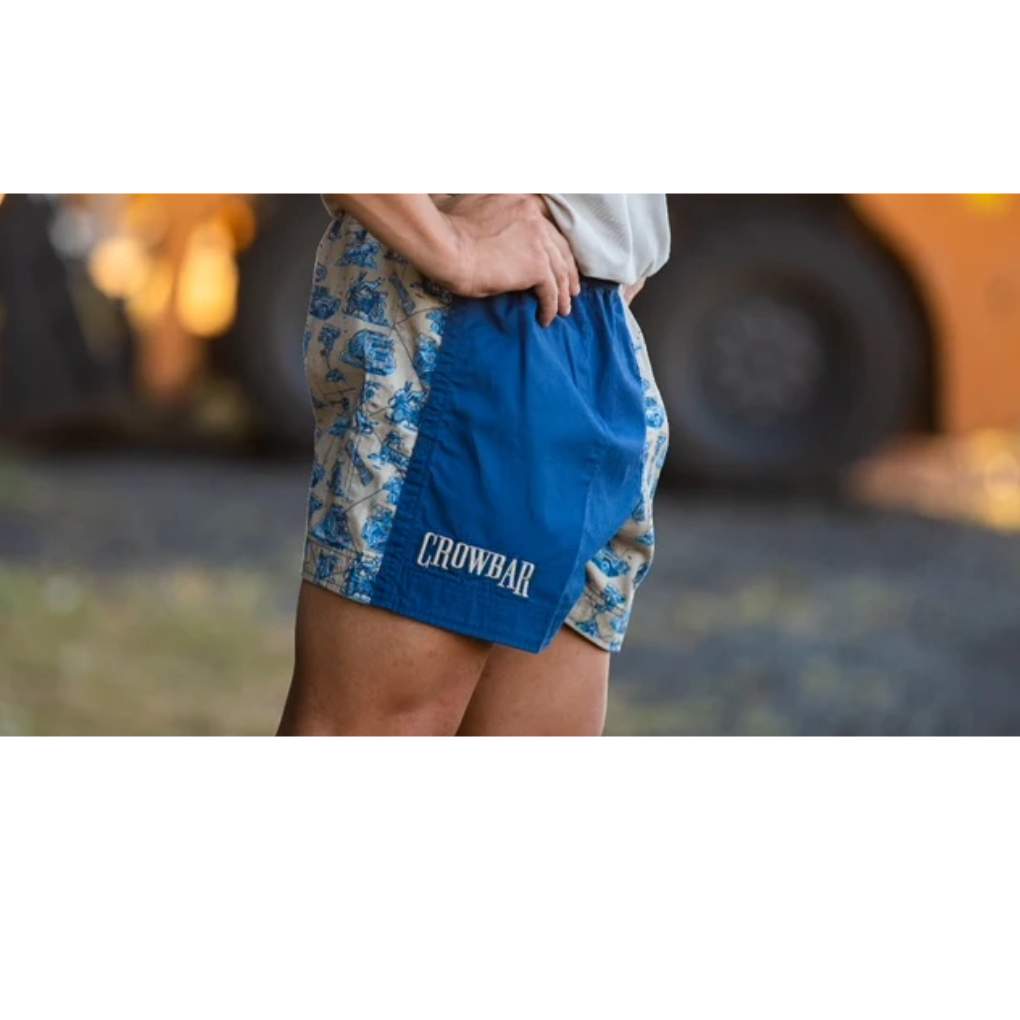 Crowbar Pauly Happy Days Aust Cotton Shorts
