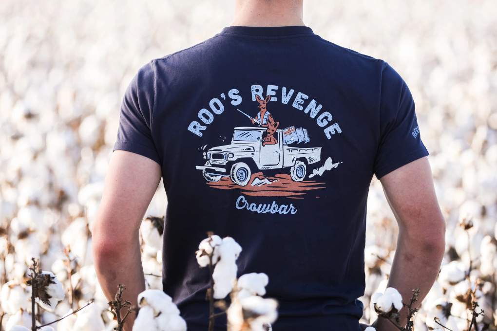 Crowbar Roos Revenge Tee Midnight Navy