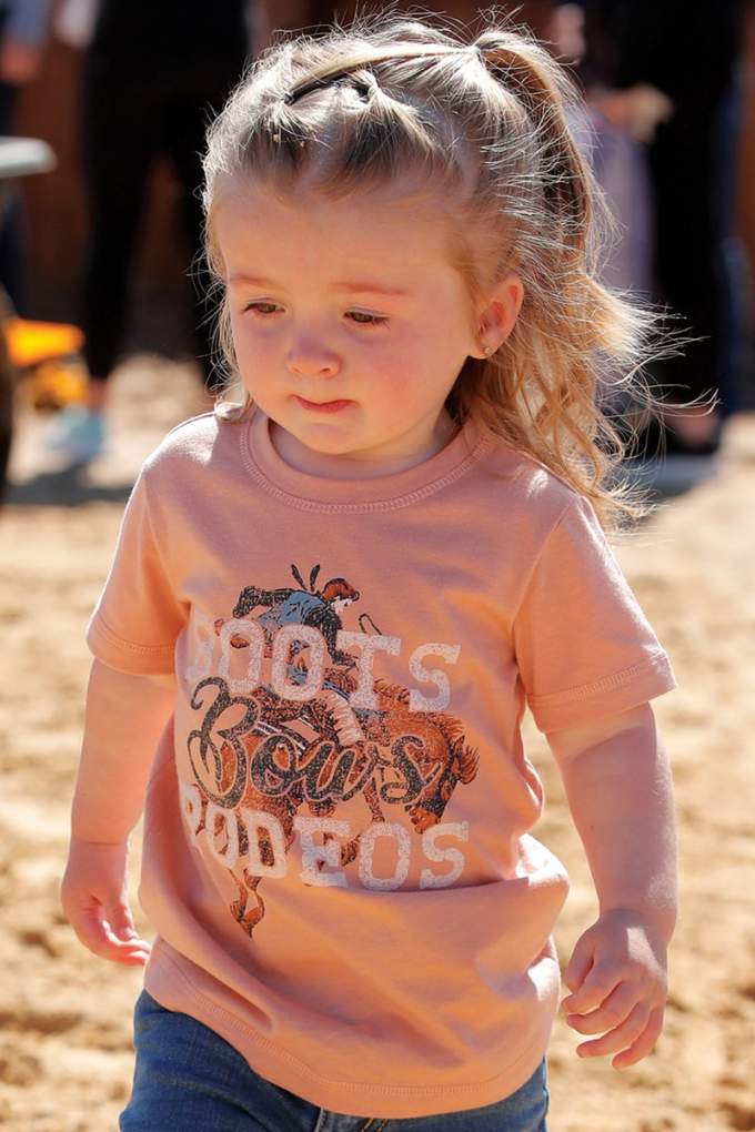 Cruel Girl Toddler Boots Bows Rodeo Tee