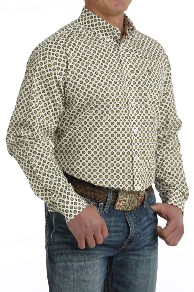 Cinch Mens MTW1105716 Circle Print Shirt