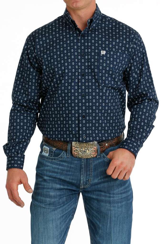 Cinch Mens MTW1105695 Contrast Shirt