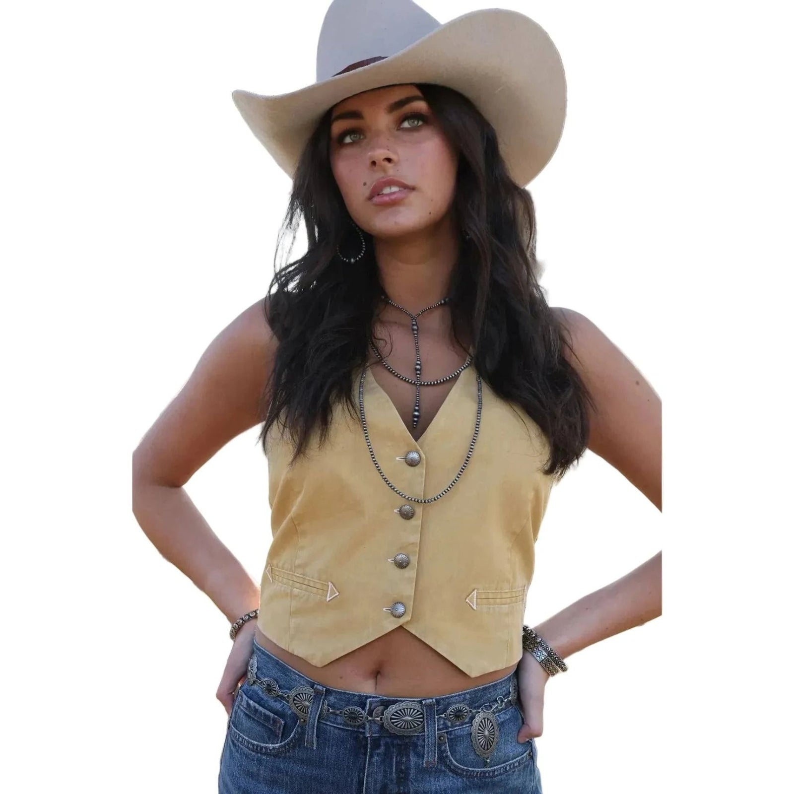 Cruel Girl Ladies Vintage Cropped Vest