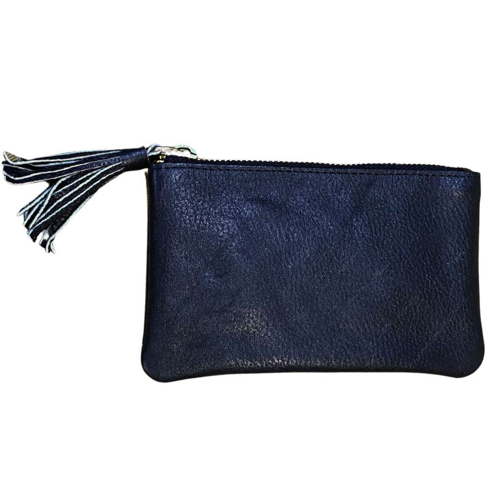 Design Edge York Leather Purse With Tassel