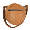 Design Edge Jamaica Round Tooled Hide Bag Tan